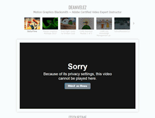 Tablet Screenshot of deanvelez.com